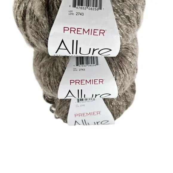Premier Allure Alpaca Blend Luxury Yarn Dove Lot of 3 Turkey Original Package - Picture 4 of 9